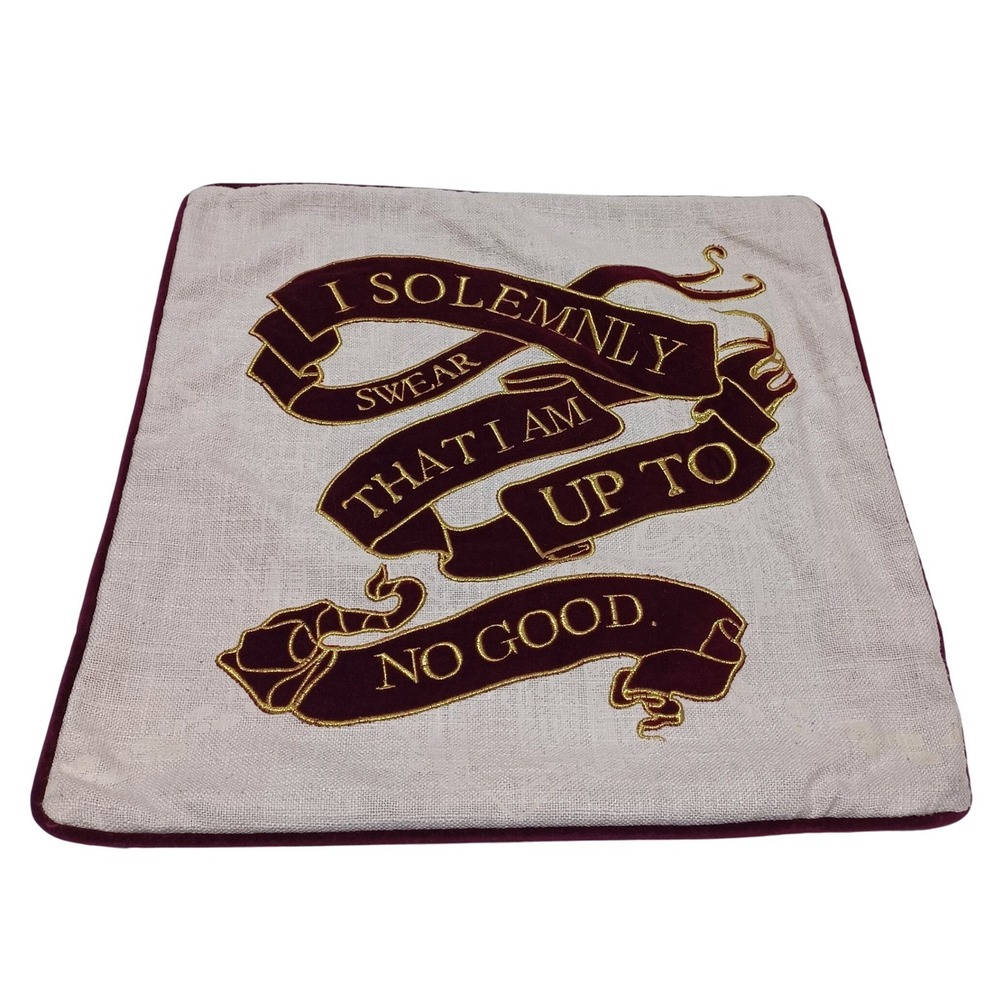 Pottery Barn PB Teen Harry Potter Marauders Map Pillow Cover Glow in the Dark